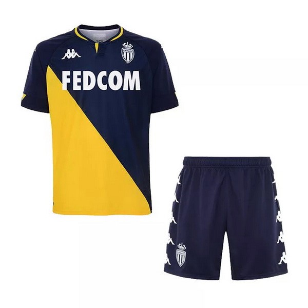 Camiseta AS Monaco Segunda Equipación Niños 2020-2021 Amarillo